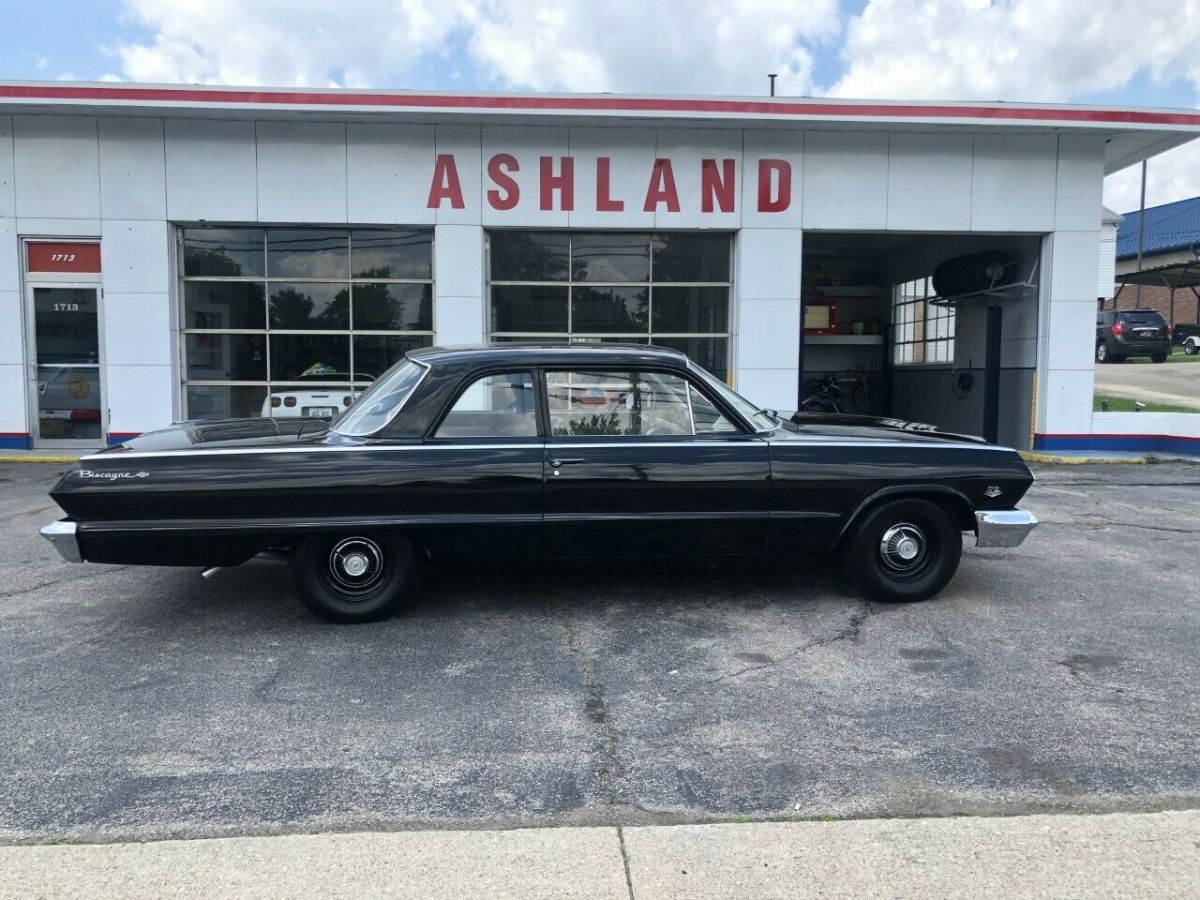 1963 Black Chevrolet Biscayne Coupe