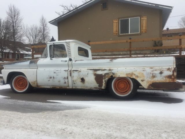1963 White Chevrolet C-10 Long bed