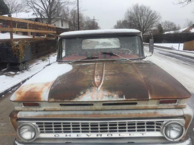1963 White Chevrolet C-10 Long bed