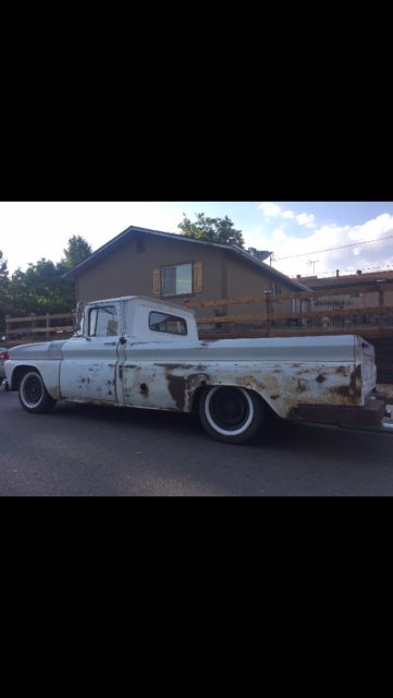 1963 White Chevrolet C-10 Long bed