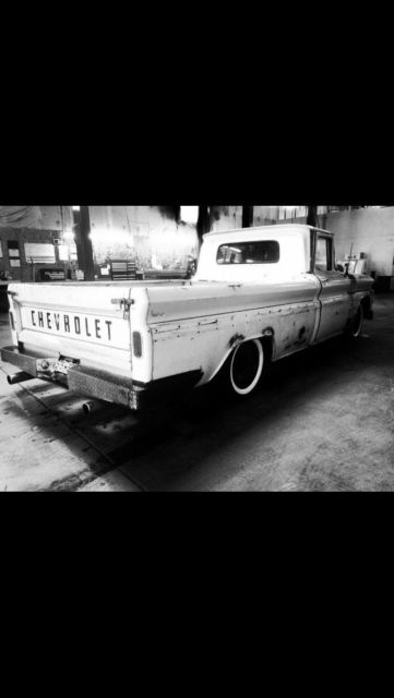 1963 White Chevrolet C-10 Long bed