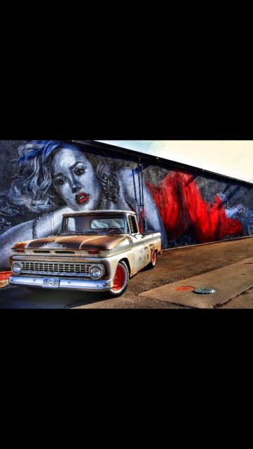 1963 White Chevrolet C-10 Long bed