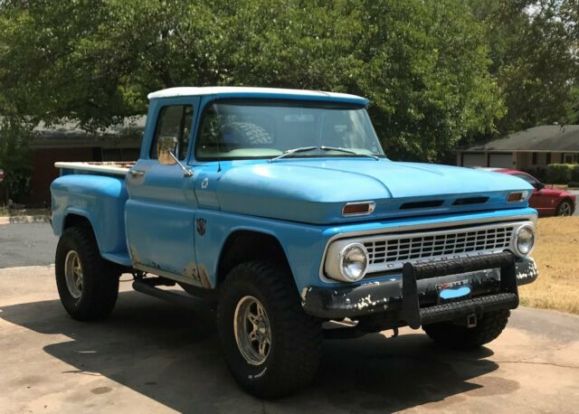 1963 light blue Chevrolet C-10 Standard Cab Pickup