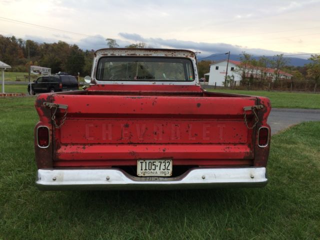 1963 Red Chevrolet C-10