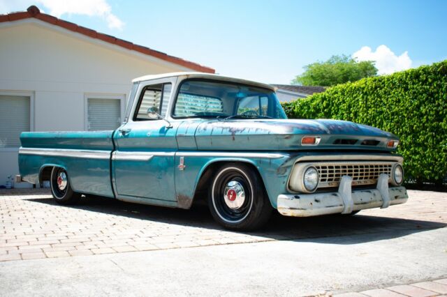 1963 Green Chevrolet C-10 Long bed