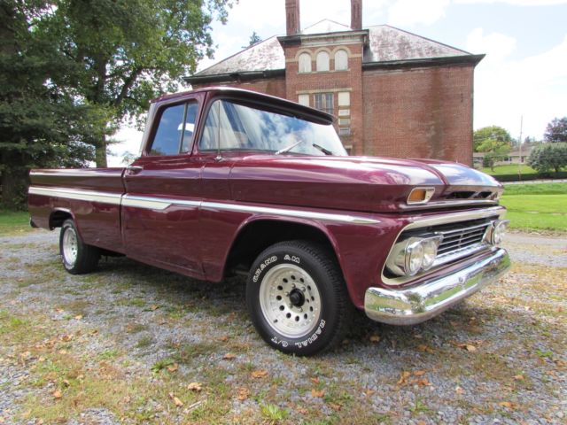 1963 Burgundy Chevrolet C-10