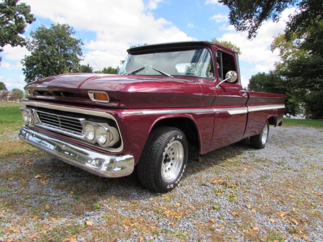 1963 Burgundy Chevrolet C-10