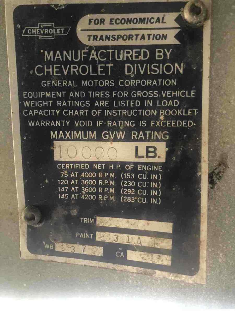 1963 Yellow Chevrolet C30/K30 Van