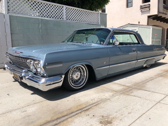 1963 Blue Chevrolet Impala Coupe