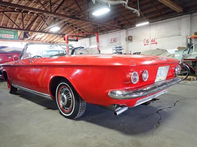 1963 Red Chevrolet Corvair Convertible