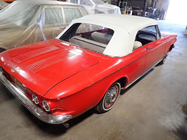 1963 Red Chevrolet Corvair Convertible