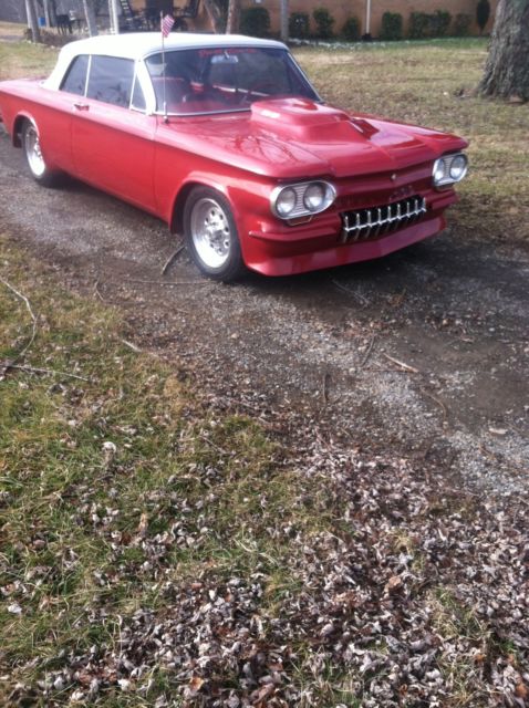 1963 Red Chevrolet Corvair