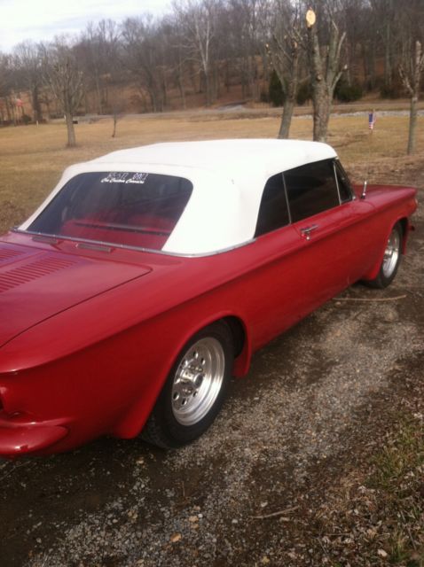 1963 Red Chevrolet Corvair