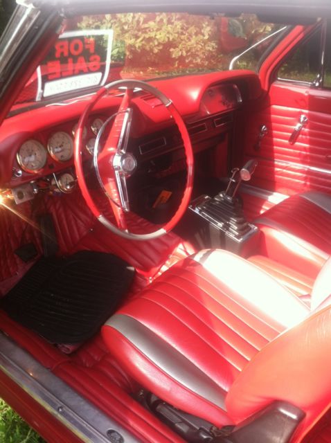 1963 Red Chevrolet Corvair
