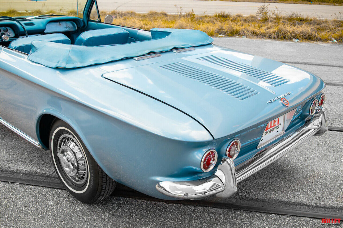 1963 Blue Chevrolet Corvair Convertible