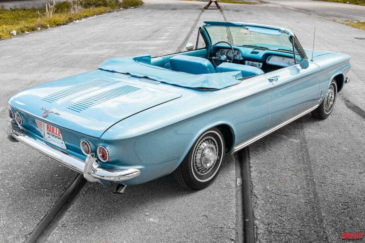 1963 Blue Chevrolet Corvair Convertible