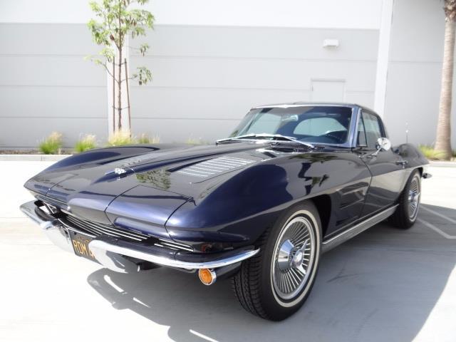 1963 Blue Chevrolet Corvette --