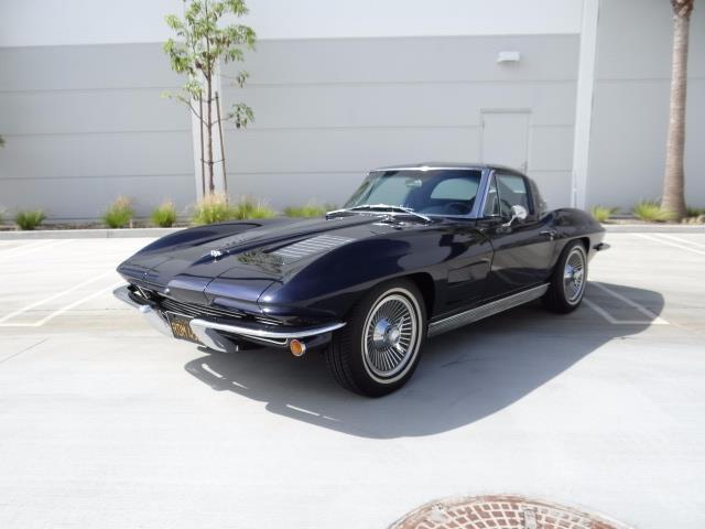 1963 Blue Chevrolet Corvette --