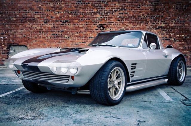 1963 Silver with Black Stripe Chevrolet Corvette Coupe