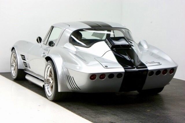 1963 Silver with Black Stripe Chevrolet Corvette Coupe