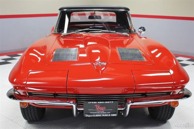 1963 Red Chevrolet Corvette Convertible