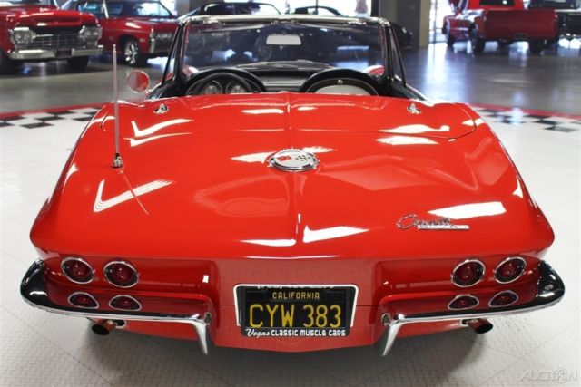 1963 Red Chevrolet Corvette Convertible