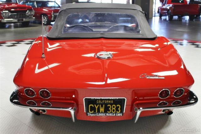 1963 Red Chevrolet Corvette Convertible