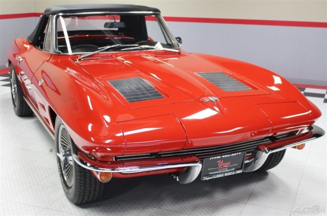 1963 Red Chevrolet Corvette Convertible