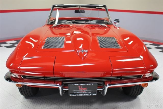 1963 Red Chevrolet Corvette Convertible