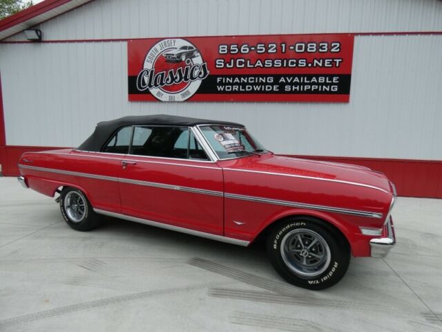 1963 Red Chevrolet Nova Convertible