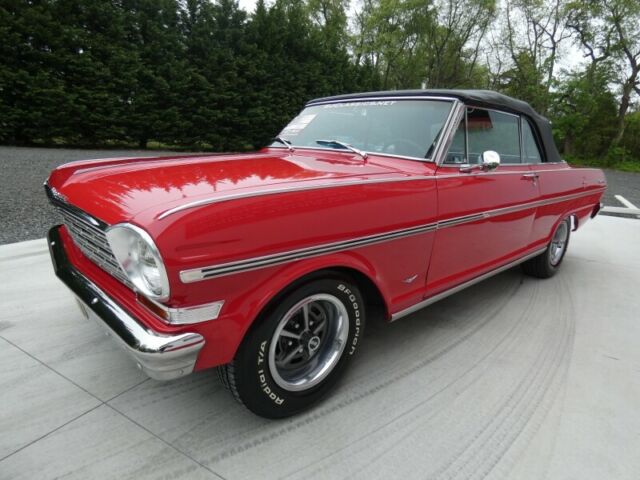 1963 Red Chevrolet Nova Convertible