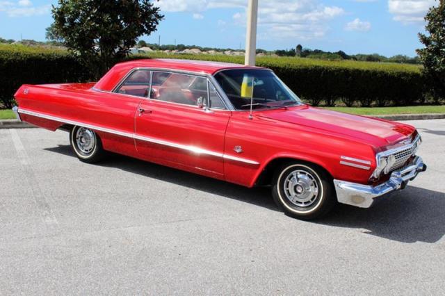 1963 Red Chevrolet Impala Sedan