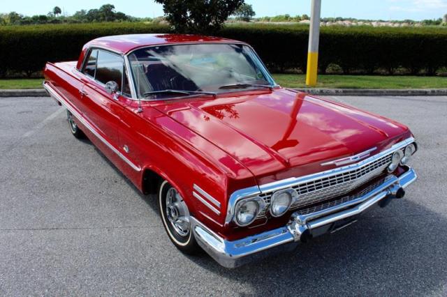 1963 Red Chevrolet Impala Sedan