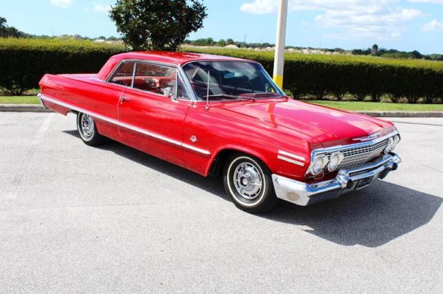 1963 Red Chevrolet Impala Sedan