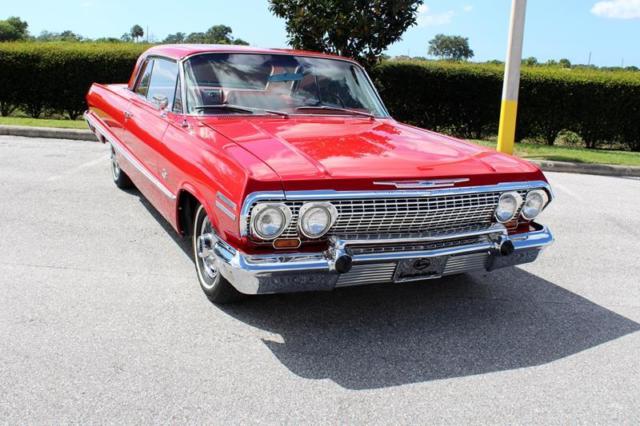 1963 Red Chevrolet Impala Sedan