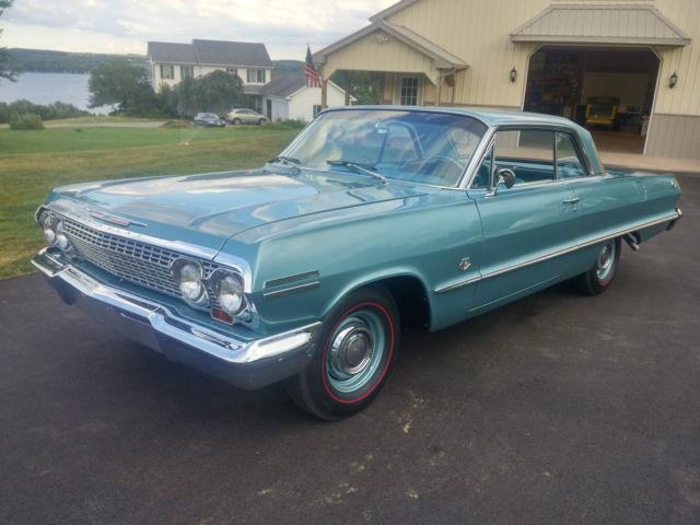 1963 Azure Aqua Chevrolet Impala Sport Coupe