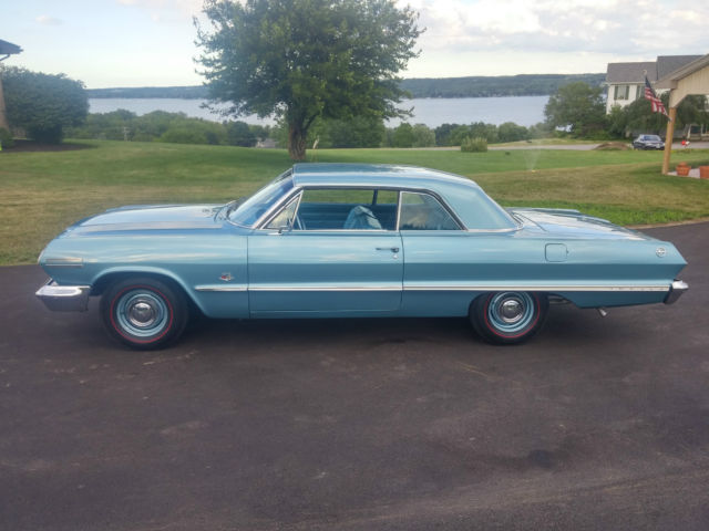 1963 Azure Aqua Chevrolet Impala Sport Coupe