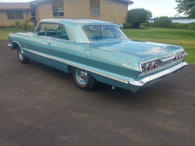 1963 Azure Aqua Chevrolet Impala Sport Coupe