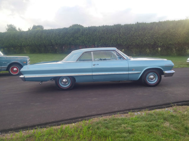 1963 Azure Aqua Chevrolet Impala Sport Coupe