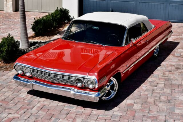 1963 Red Chevrolet Impala Coupe