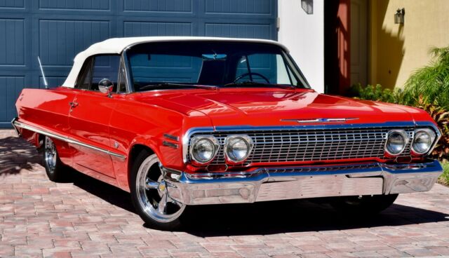 1963 Red Chevrolet Impala Coupe