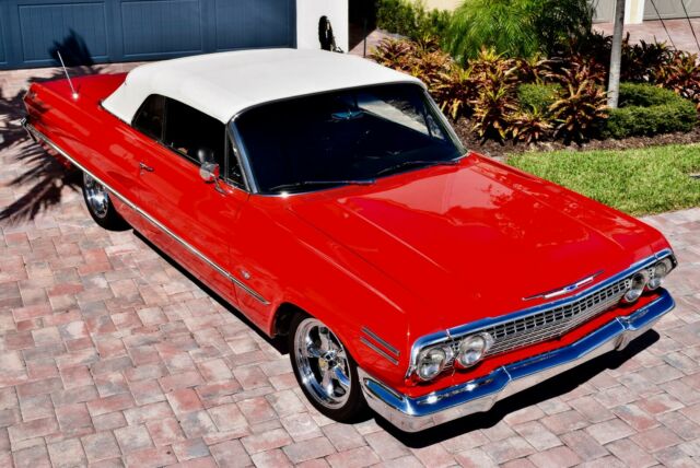 1963 Red Chevrolet Impala Coupe