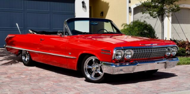 1963 Red Chevrolet Impala Coupe