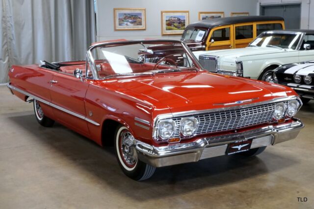 1963 Red Chevrolet Impala Convertible