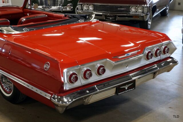 1963 Red Chevrolet Impala Convertible