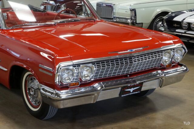 1963 Red Chevrolet Impala Convertible