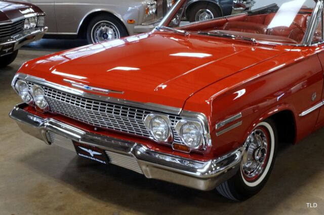 1963 Red Chevrolet Impala Convertible
