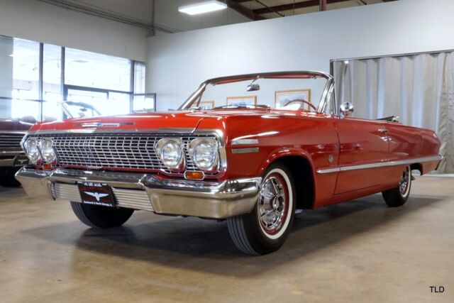 1963 Red Chevrolet Impala Convertible