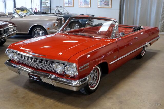 1963 Red Chevrolet Impala Convertible