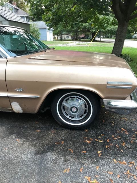 1963 Gold Chevrolet Impala Coupe